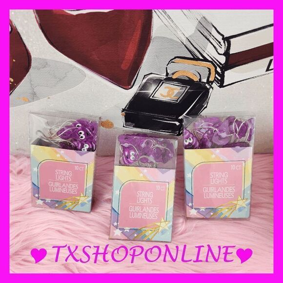 ❣️💩10 ct Emoji String Lights, 3.6 ft. NEW❣️💩 - Picture 3 of 4